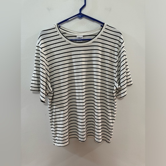 NWT MD J.O. & Co Black and White T-Shirt - Picture 1 of 6